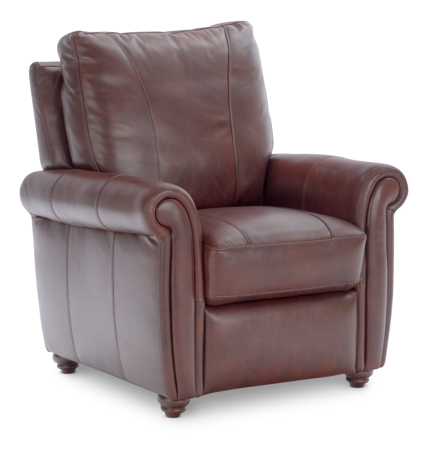 scandinavian leather chair and ottoman