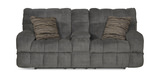 Daphne Reclining Loveseat with Console - Granite thumbnail 1