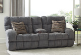 Daphne Power Reclining Loveseat with Console - Granite thumbnail 3