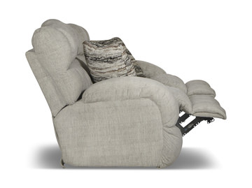 Daphne Reclining Loveseat with Console - Buff