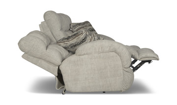 Daphne Reclining Loveseat with Console - Buff