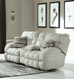 Daphne Reclining Loveseat with Console - Buff thumbnail 3