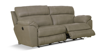 Watson Leather Power Reclining Sofa - Putty