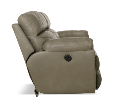 Watson Leather Power Reclining Sofa - Putty