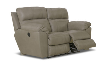 Watson Leather Power Reclining Loveseat - Putty