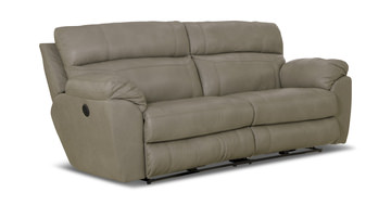 Watson Leather Power Reclining Sofa - Putty
