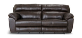 Watson Leather Power Sofa - Chocolate thumbnail 1