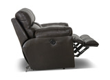 Watson Leather Power Loveseat - Chocolate thumbnail 5