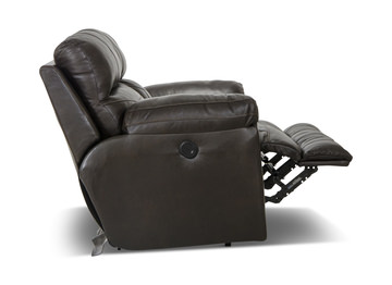 Watson Leather Power Reclining Loveseat - Chocolate