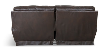 Watson Leather Power Sofa - Chocolate
