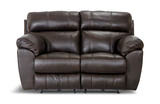 Watson Leather Power Loveseat - Chocolate thumbnail 1