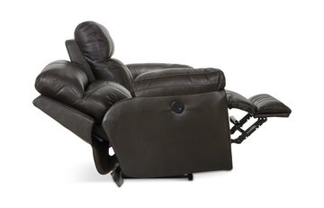 Watson Leather Power Reclining Loveseat - Chocolate