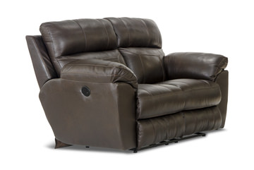 Watson Leather Power Reclining Loveseat - Chocolate