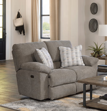 Reese Reclining Sofa - Pewter