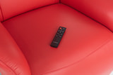 Gladys Leather Power Swivel Recliner - Red thumbnail 8