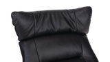Gladys Leather Power Swivel Recliner - Black thumbnail 9