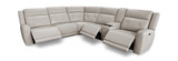 Nina 6 Piece Leather Power Reclining Modular Sectional thumbnail 4