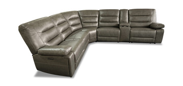 Donna 6 Piece Leather Power Reclining Modular Sectional
