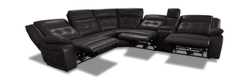 Kelso 6 Piece Leather Power Reclining Modular Sectional