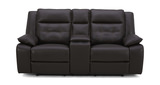 Kelso Leather Power Reclining Loveseat with Console thumbnail 1