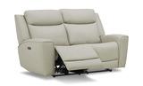 Fenton Leather Power Reclining Loveseat thumbnail 3
