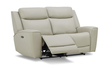 Fenton Leather Power Reclining Loveseat