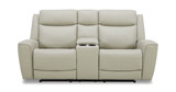 Fenton Leather Power Reclining Loveseat With Console thumbnail 1