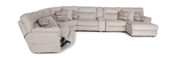 Retreat 7 Piece Power Reclining Modular Sectional With Massage