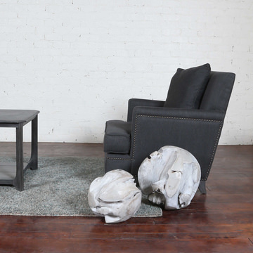 Pair of Ermanno Teak Balls