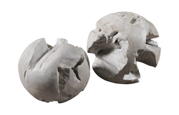 image Pair of Ermanno Teak Balls