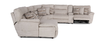 Retreat 6 Piece Power Reclining Modular Sectional with Massage