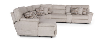 Retreat 6 Piece Power Reclining Modular Sectional with Massage