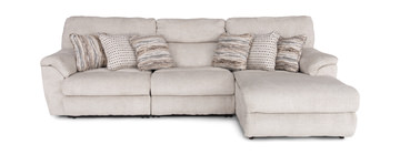 Retreat 3 Piece Power Reclining Modular Sectional with Massage - Right Arm Facing Chaise