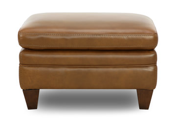 Kenai Leather Ottoman