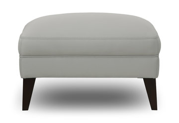 Juneau Leather Ottoman