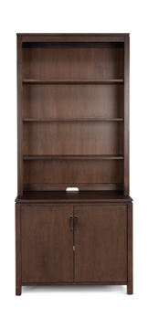 Two Door Cabinet With Hutch