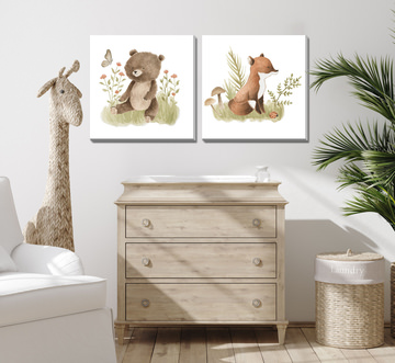 Cute Fox Canvas Art