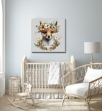 Fox In Floral Canvas Art thumbnail 2
