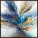 Indigo Flicker II Framed Gallery Wrapped Canvas thumbnail 1