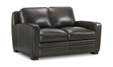 Louis Leather Loveseat thumbnail 2