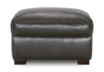 Louis Leather Ottoman
