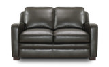 Louis Leather Loveseat thumbnail 1