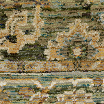 Andorra Green/Gold Area Rug - 5′3″ X 7′3″