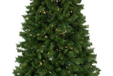 Waterville Pine 7.5′ Artificial Christmas Tree with 600 Warm White LED Lights
