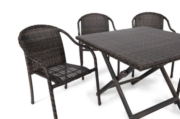 Cascade Vista 5 Piece Patio Dining Set - Square