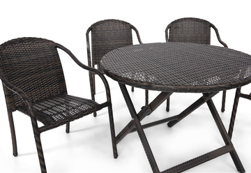 Cascade Vista 5 Piece Patio Dining Set - Round