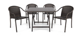 Cascade Vista 5 Piece Patio Dining Set - Square thumbnail 2