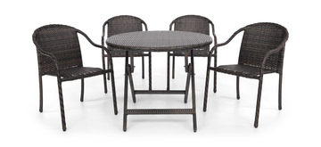 Cascade Vista 5 Piece Patio Dining Set - Round