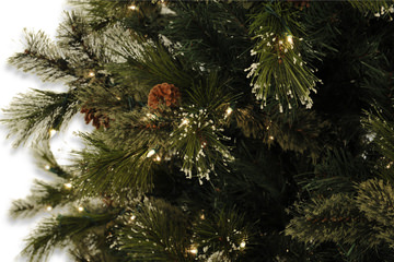 Oregon Pine 7.5′ Artificial Christmas Tree with 800 Multi Function LED Lights