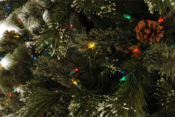 Oregon Pine 7.5′ Artificial Christmas Tree with 800 Multi Function LED Lights